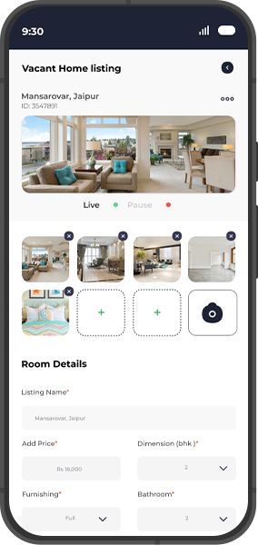 Upload details screen